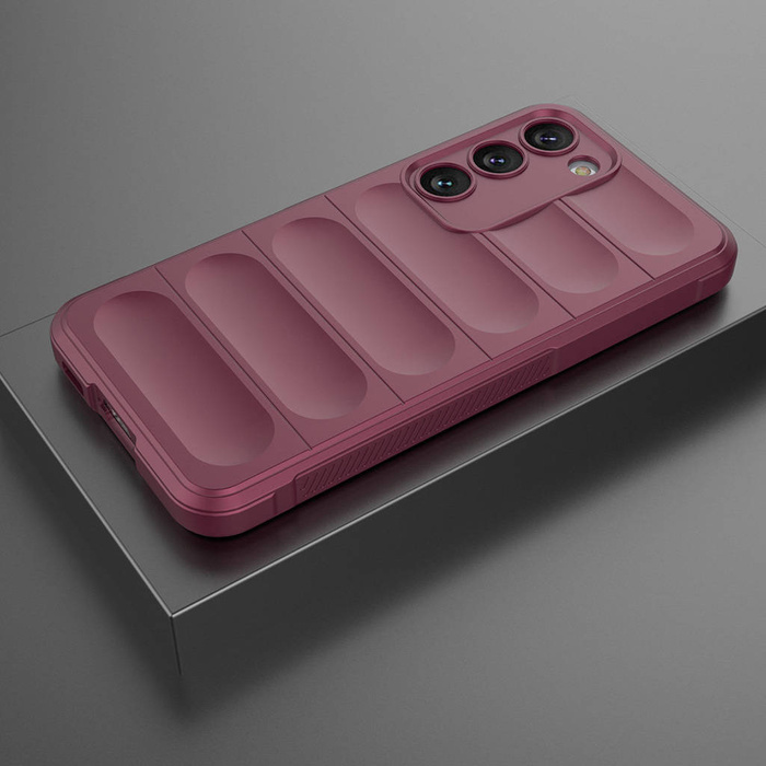 Magic Shield Case for Samsung Galaxy S23+ flexible armored cover burgundy