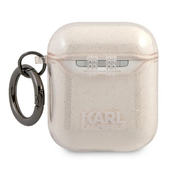  KARL LAGERFELD  AirPods Glitter Choupette Gold Case