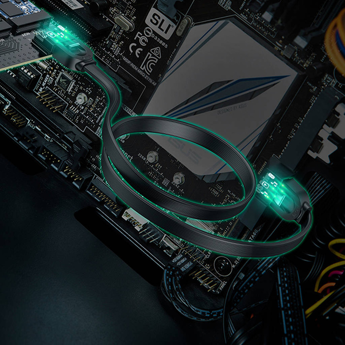 Adattatore per scheda di espansione Ugreen PCIe 3.0 x4 a SSD M.2 M-Key / M.2 B-Key nero (CM302)