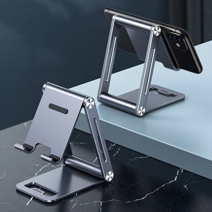 Ugreen metal aluminum folding phone holder tablet gray (LP263 80708)