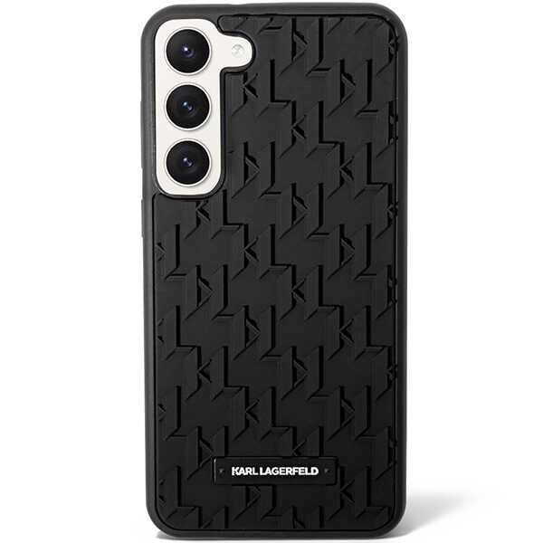 Obal Karl Lagerfeld Monogram 3d Pattern - Obal Samsung Galaxy S23 Plus (černý) Case