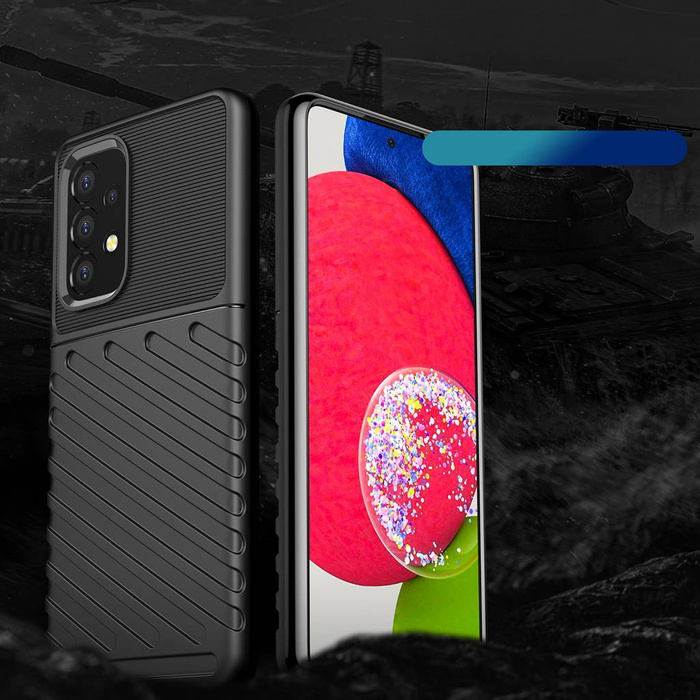 Pouzdro Thunder Case flexibilní pancéřovaný pouzdro kryt Samsung Galaxy A53 5G černý Case