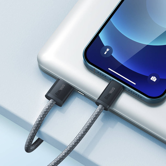 Baseus iPhone USB cable - Lightning 2m, 2.4A gray (CALD000516)