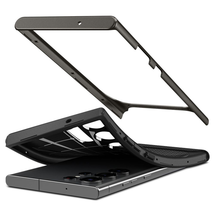 Coque Spigen Neo Hybrid GALAXY S23 ULTRA GUNMETAL