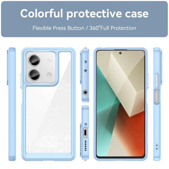 Outer Space Case mit Gelrahmen für Xiaomi Redmi Note 13 5G – blau