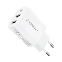 Wozinsky CWCUCW 30W USB-C / 2 x USB-A Wandladegerät - Weiß