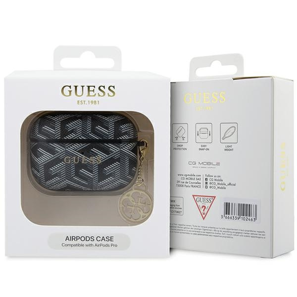 Case Guess GUAPPGCE4CK AirPods Pro cover black/black GCube Charm Case
