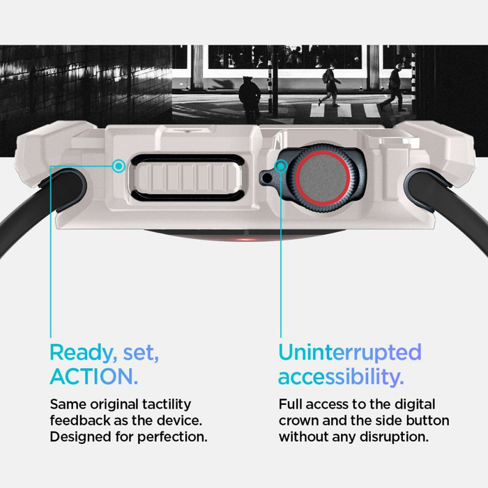 Coque Spigen Rugged Armor Apple Watch 10 (46 MM) DUNE BEIGE