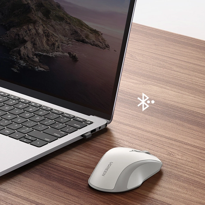 Mouse senza fili UGREEN MU101 2.4G (bianco)