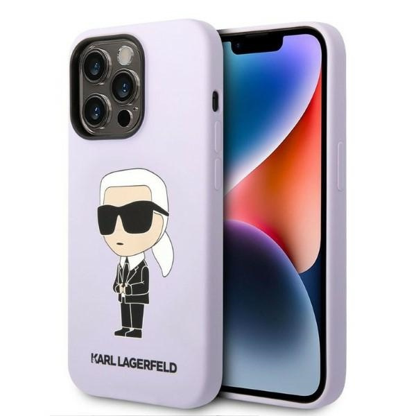 Case Karl Lagerfeld iPhone 14 Pro Max 6.7" hardcase purple/purple Silicone Ikonik