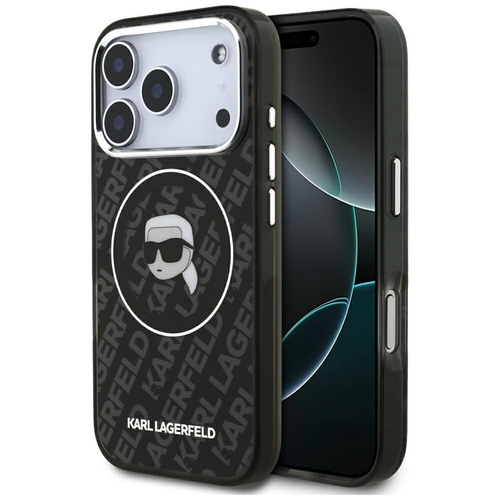 Etui Karl Lagerfeld IML Karl Head Logo   MagSafe do iPhone 17 Pro czarny