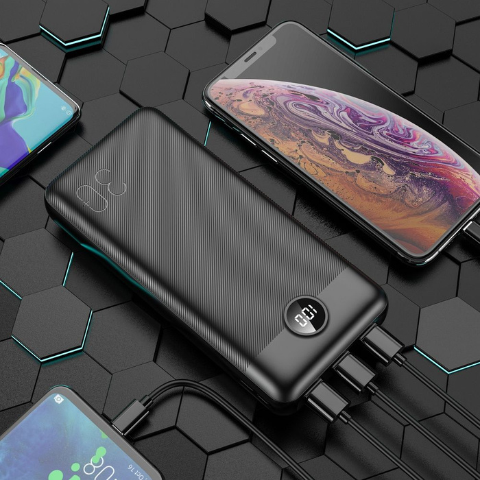 Powerbank Veger L30 (W3008PD) PD QC3.0 3A 20W 30000 mAh czarny