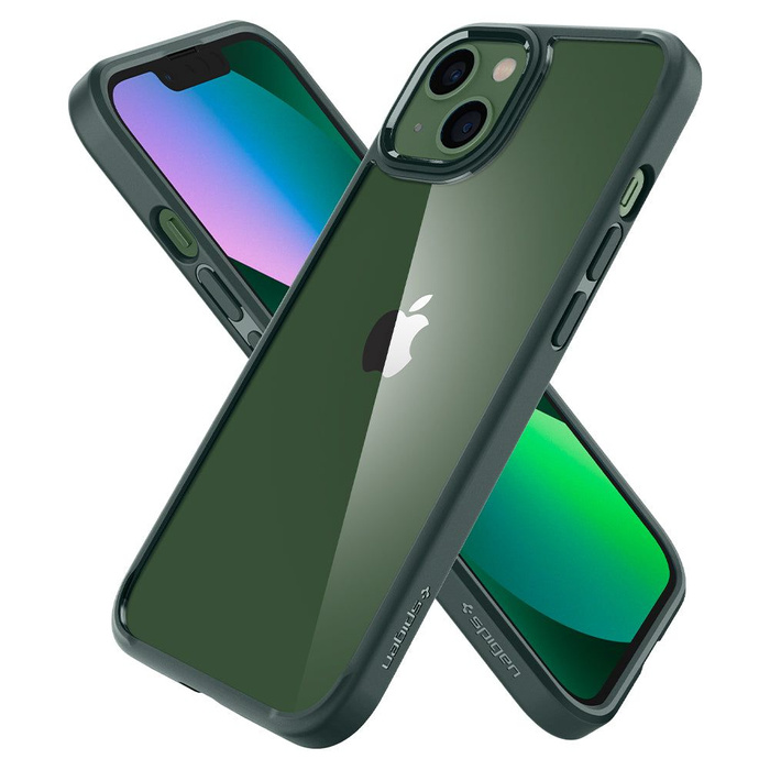 Funda Spigen Ultra Hybrid iPhone 13 Verde medianoche Case