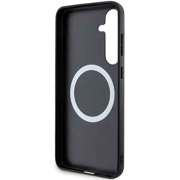 Case BMW BMHMS24S23PUDTK S24 S921 black/black hardcase Carbon Tricolor Line MagSafe Case