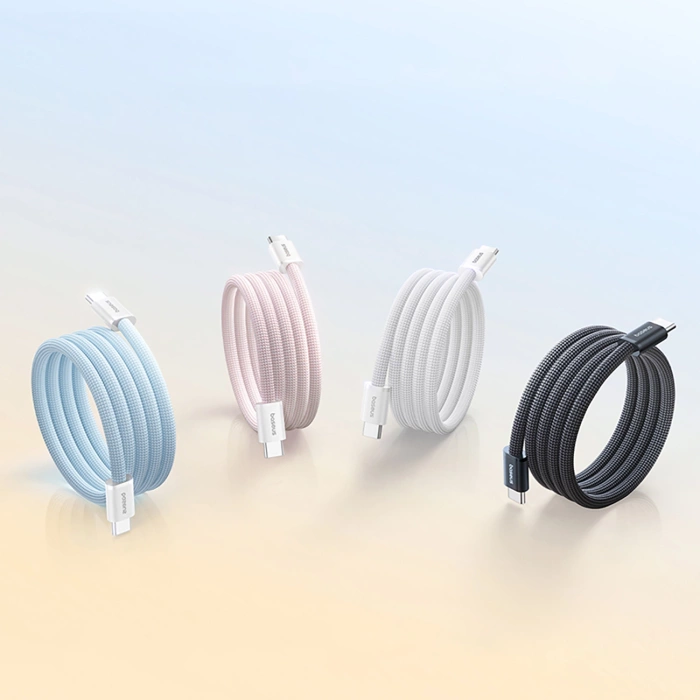 Baseus Dynamic 4 Pro 100W USB-C - USB-C Magnetkabel 1m - Weiß