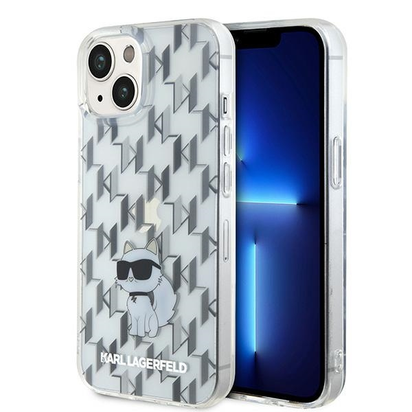 Etui Karl Lagerfeld KLHCP15SHNCMKLT iPhone 15 6.1" transparent hardcase Monogram Choupette Case
