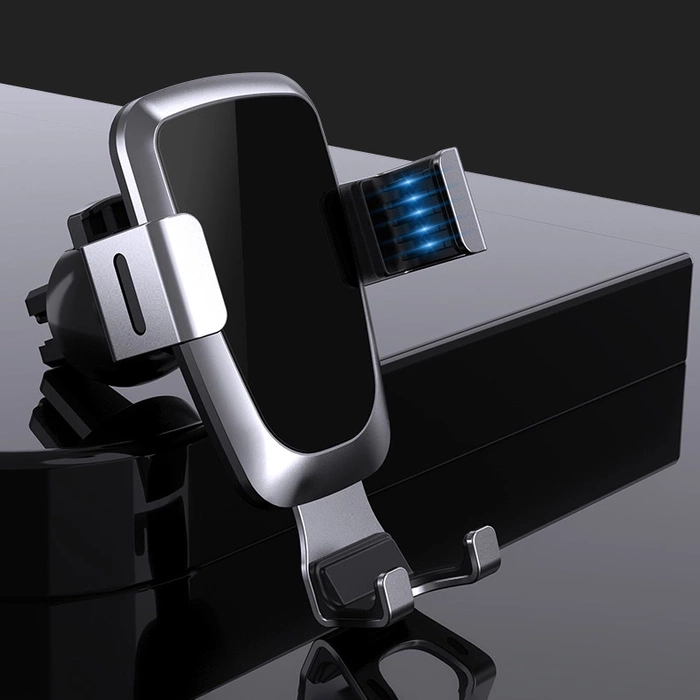 Gravity Smartphone Autohalterung für Lüftungsgitter silber (YC08)