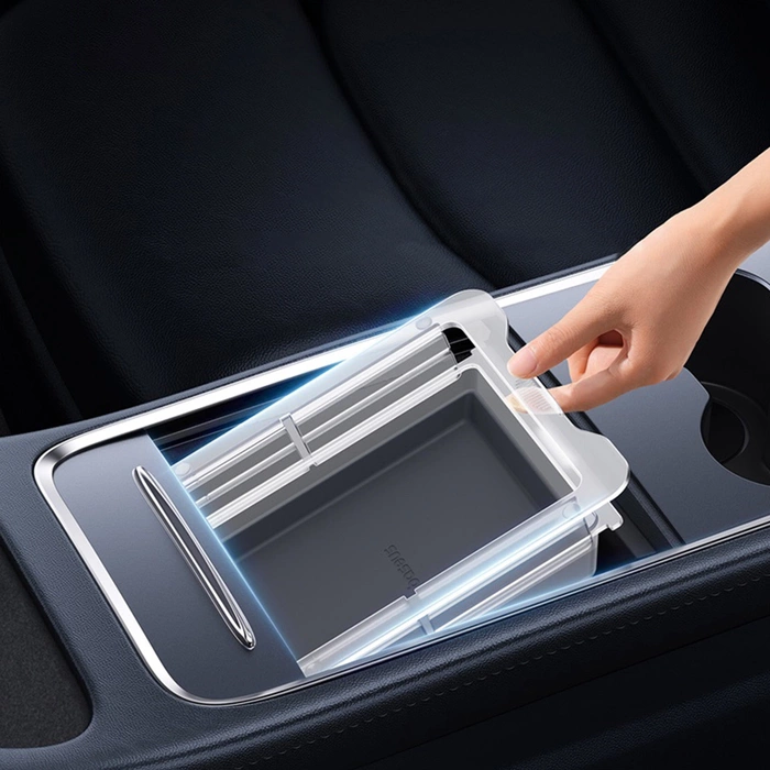 Baseus T-Space Series Car Center Console Bracciolo Box Grigio Crepuscolo