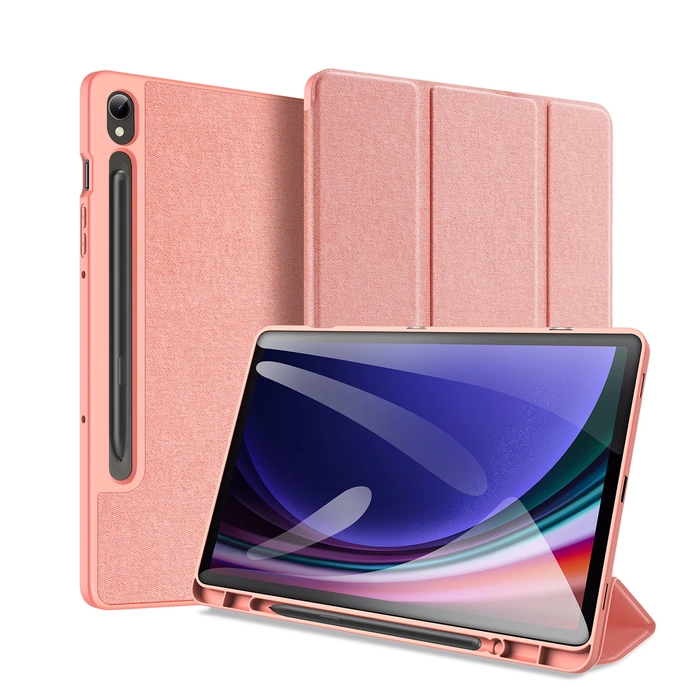 Funda Samsung Galaxy Tab S9 FE Dux Ducis Domo con soporte - rosa