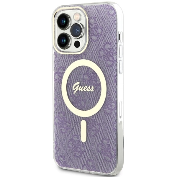 Hülle Guess GUHMP14XH4STU iPhone 14 Pro Max 6,7" lila/violett hartcase 4G MagSafe Case