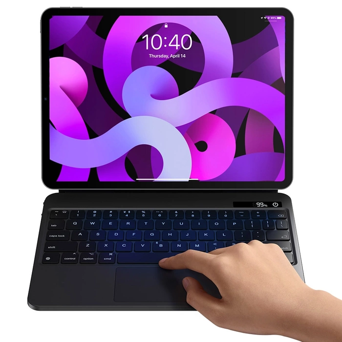 Custodia magnetica Baseus Brilliance tastiera wireless con display iPad Pro 11'' (2018/2020/2021) / iPad Air 4 10.9'' / iPad Air 5 10.9'' / iPad 10 10.9'' (2022) grigio