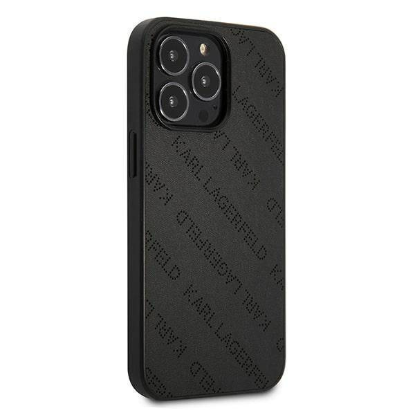 Karl Lagerfeld KLHCP13LPTLK iPhone 13 Pro / 13 6.1" hardcase schwarz/schwarz Perforated Allover