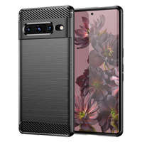 Carbon Case flexible hülle Abdeckung Google Pixel 7 Pro schwarz