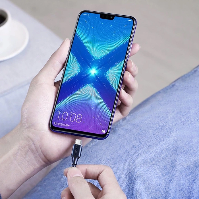 Kábel UGREEN USB-A Micro USB QuickCharge 3.0 2.4A 0,5 m čierny