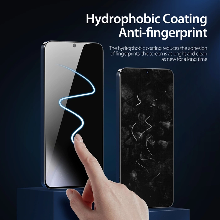 Dux Ducis Glass Privacy per Samsung S24 - con cornice nera