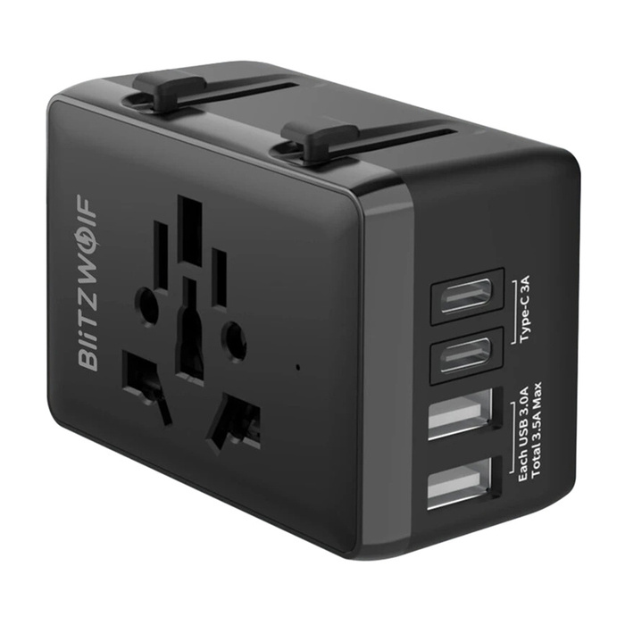 Blitzwolf Reiseadapter 4in1 BW-TA1 2xUSB + C + PD 20W