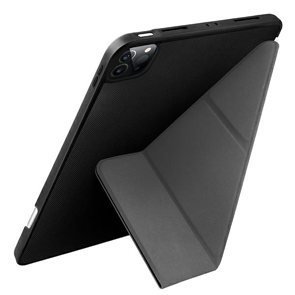 Uniq Hülle für Transforma iPad Pro 12.9 "(2021) Antimikrobielles Schwarz / Ebenholzschwarz