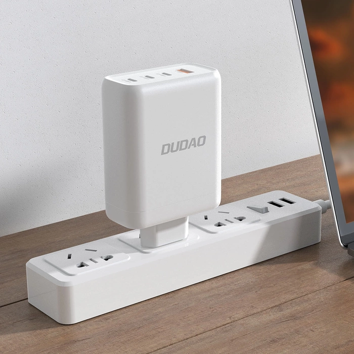 Dudao A140EU USB-A / 3xUSB-C PD 140W wall charger - white