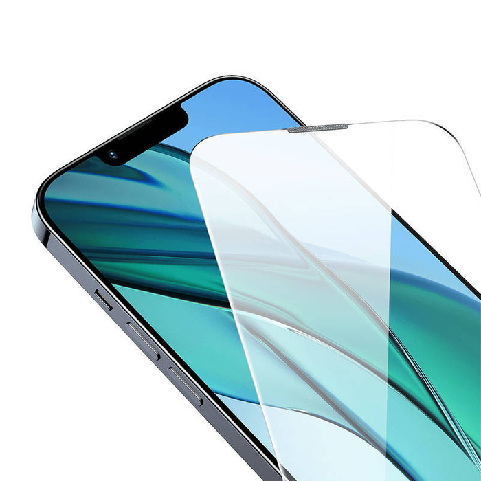 Szkło hartowane Baseus Corning do iPhone 13 / 13 Pro / 14 z filtrem przeciwpyłowym