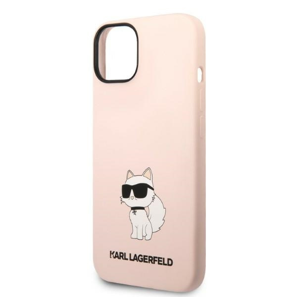 Etui Karl Lagerfeld Klhcp14msnchbcp Iphone 14 Plus 6,7" Hardcase Różowy/pink Silicone Choupette Case