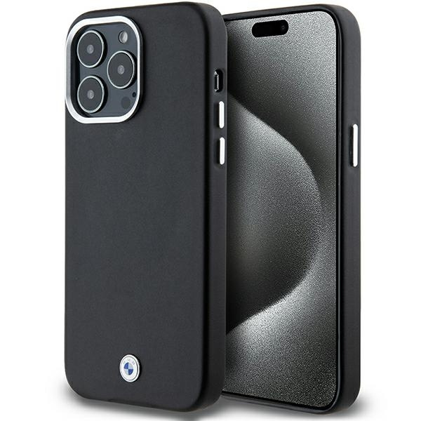 Funda Bmw Bmhmp15x23pufwk IPhone 15 Pro Max 6.7 "negro/negro Signature Wrapped Metal MagSafe Case