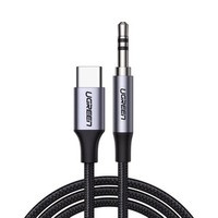 Câble USB-C UGREEN CM450 vers mini jack 3,5mm AUX, 1m (noir)