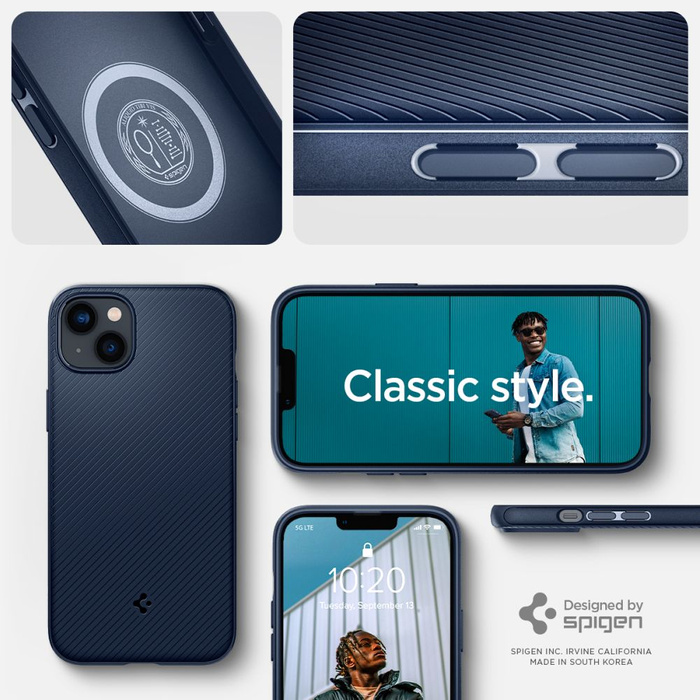 Case Spigen Mag Armor IPhone 14 NAVY BLUE