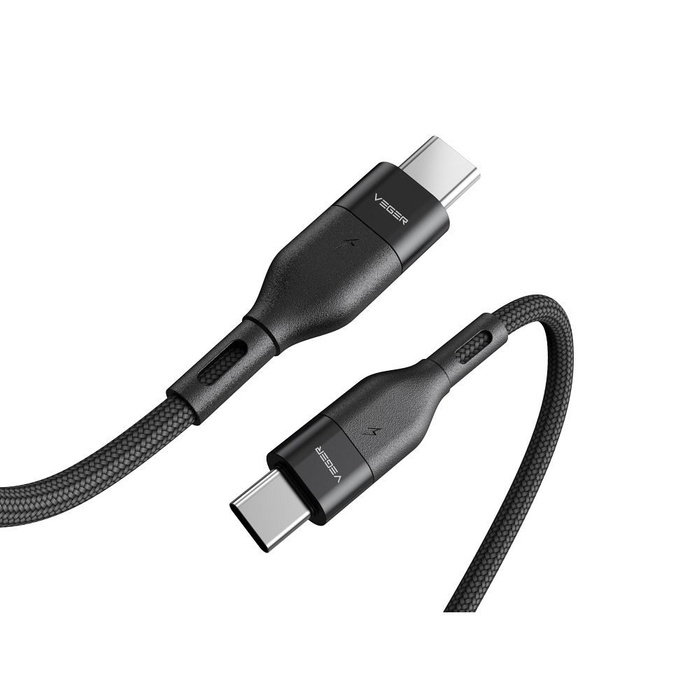 VEGER kabel Typ C do Typ C PD 3A 60W CC01 1,2 m czarny 