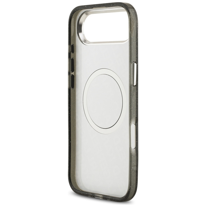 Etui Karl Lagerfeld IML Glitter Karl &   Choupette Heads Logo MagSafe do iPhone Air czarny