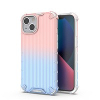 Obal Ombre Protect Case obal na iPhone 13 pancéřový kryt růžový a modrý Case