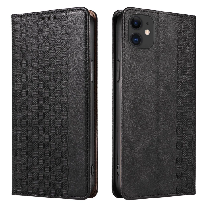 Magnet Strap Case etui do iPhone 13 mini pokrowiec portfel + mini smycz zawieszka czarny