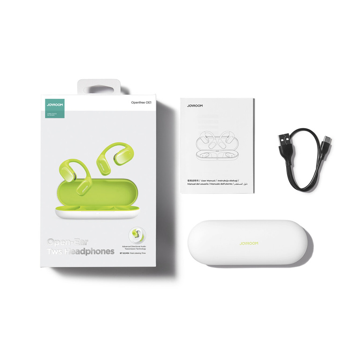 Joyroom Openfree JR-OE1 auriculares supraaurales inalámbricos - verde