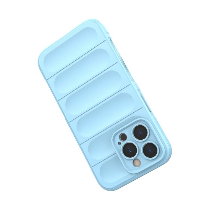 Coque Magic Shield Case pour iPhone 13 Pro Max coque blindée souple bleu clair