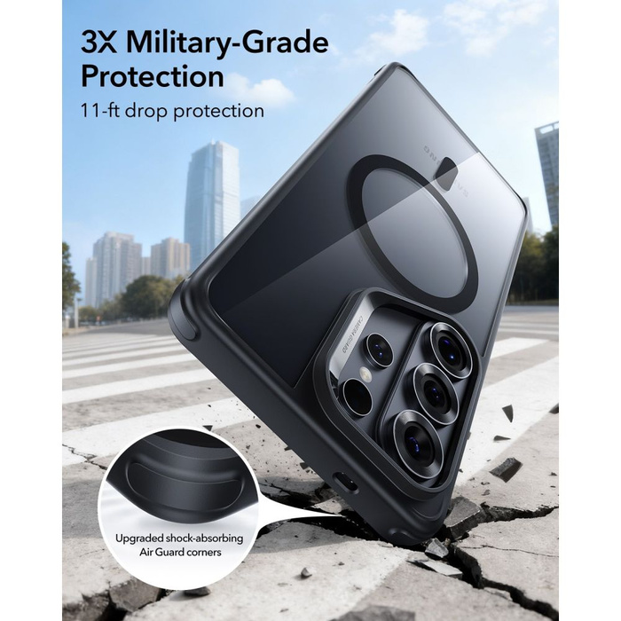 ESR CLASSIC HYBRID MagSafe GALAXY S26 ULTRA KLAR/SCHWARZ