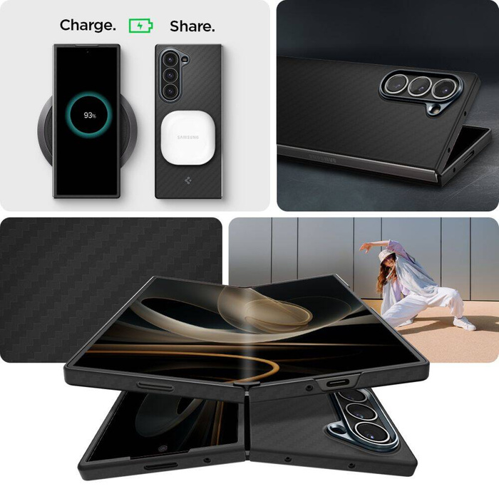 Hülle Spigen Z Fold AIRSKIN GALAXY 6 ARAMID SCHWARZ