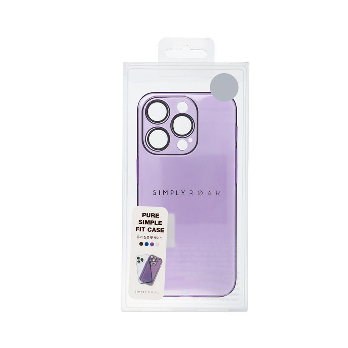 ROAR futerał PURE SIMPLE FIT do IPHONE 12 Pro Fioletowy