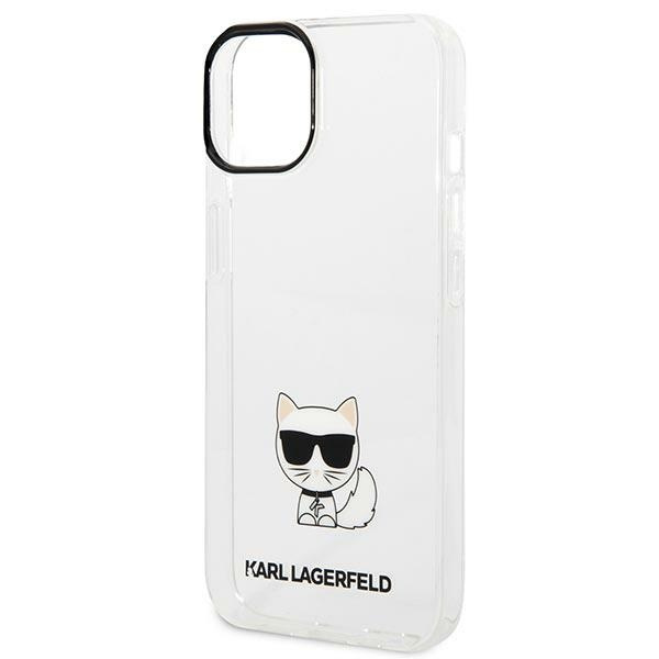 Hülle KARL LAGERFELD Apple iPhone 14 Plus Choupette Body Klar Hartcase