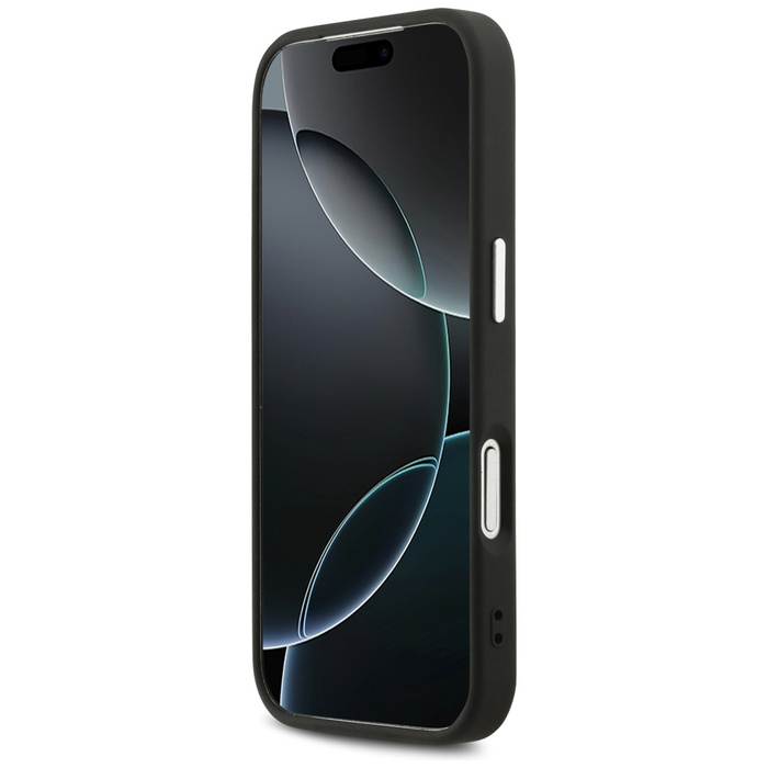 Etui Guess Peony Hot Stamp Script        MagSafe do iPhone 17 Pro czarny