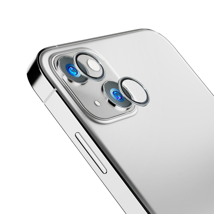 3mk Lens Protection Pro iPhone 14 Max 6.7" silver/silver Protection for camera lens with mounting frame 1pc.
