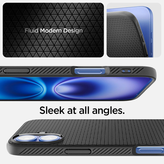 Spigen Liquid Air IPhone MATTE 16 PIÙ NERO